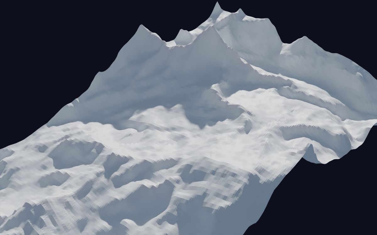 Il rilievo di Breuil-Cervinia Valtournenche